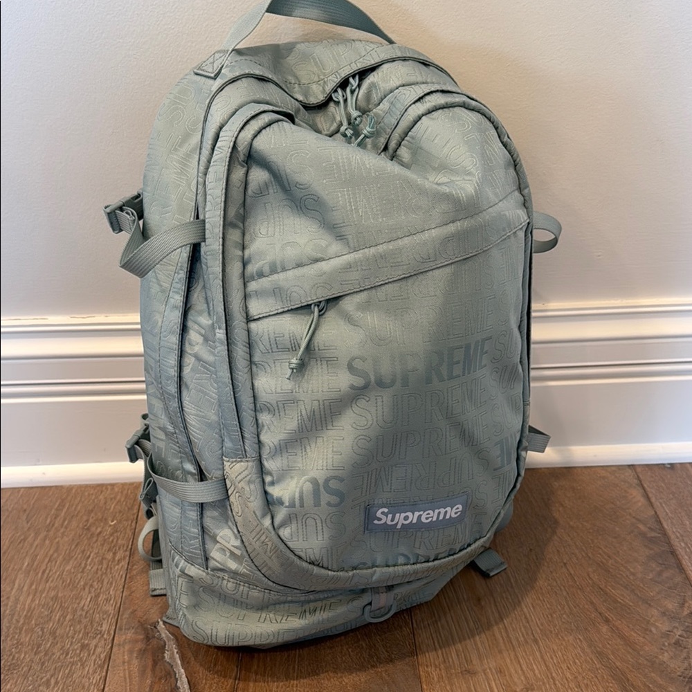 Supreme Men's Backpack - Green, Vintage